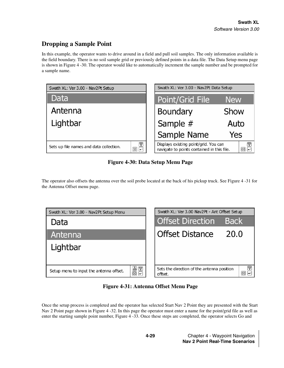 Dropping a sample point | TeeJet Swath XL User Manual | Page 149 / 162