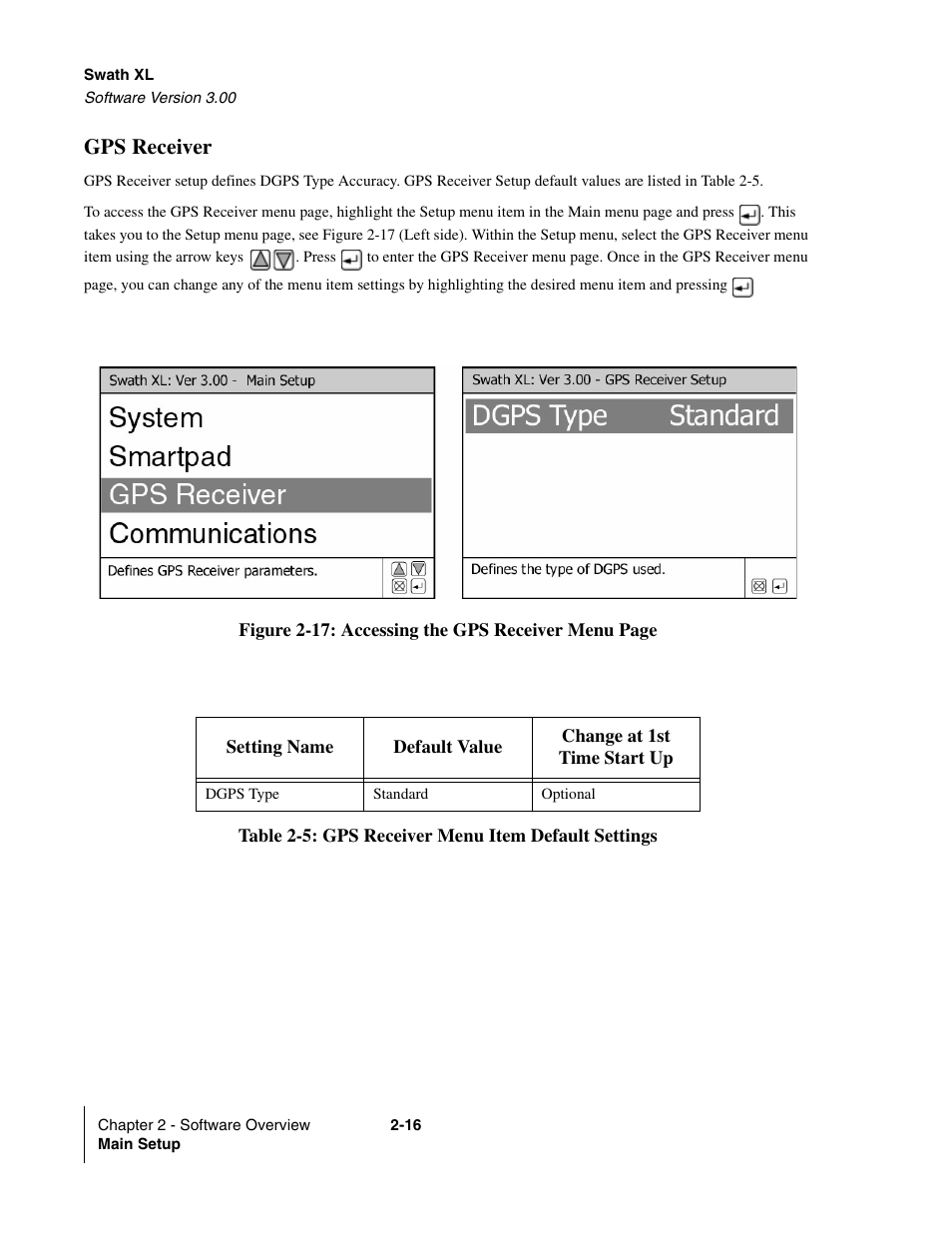 Gps receiver, Gps receiver -16 | TeeJet Swath XL User Manual | Page 36 / 162