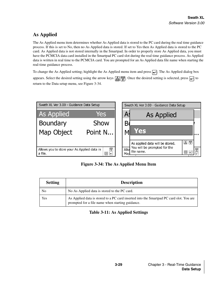 As applied | TeeJet Swath XL User Manual | Page 77 / 162