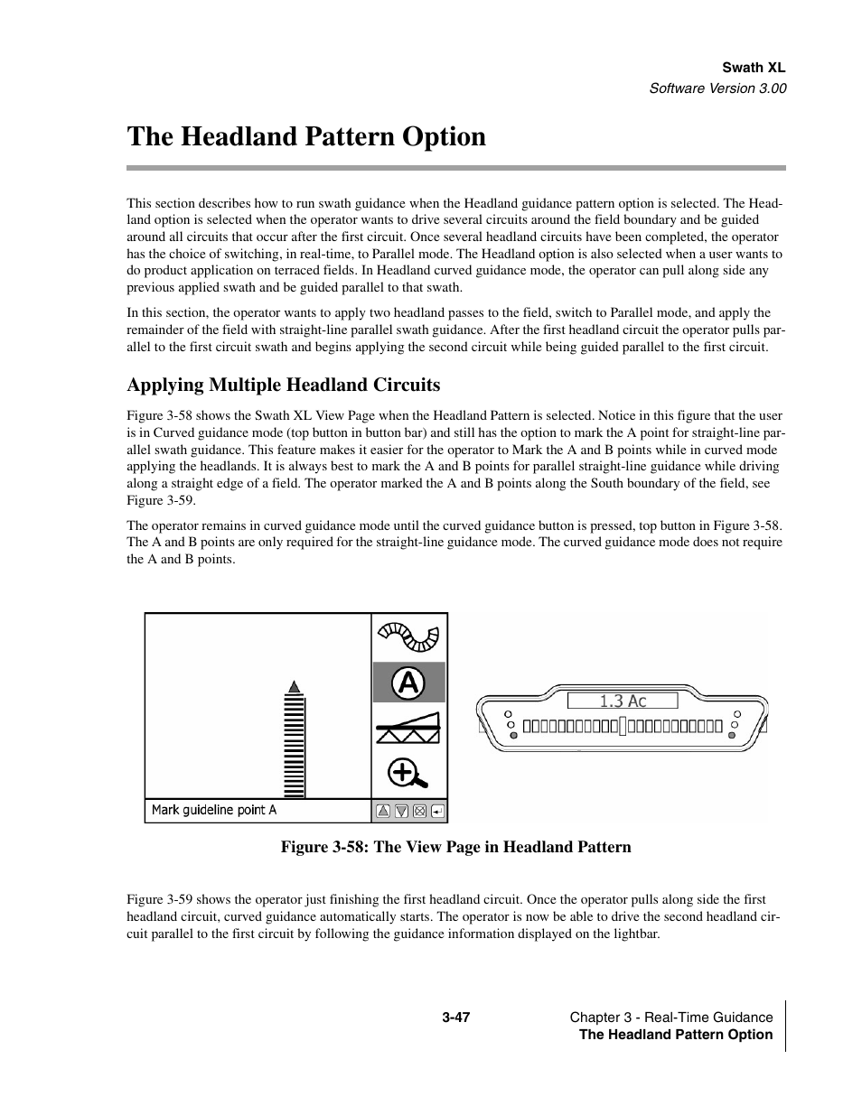 The headland pattern option, Applying multiple headland circuits, The headland pattern option -47 | Applying multiple headland circuits -47 | TeeJet Swath XL User Manual | Page 95 / 162