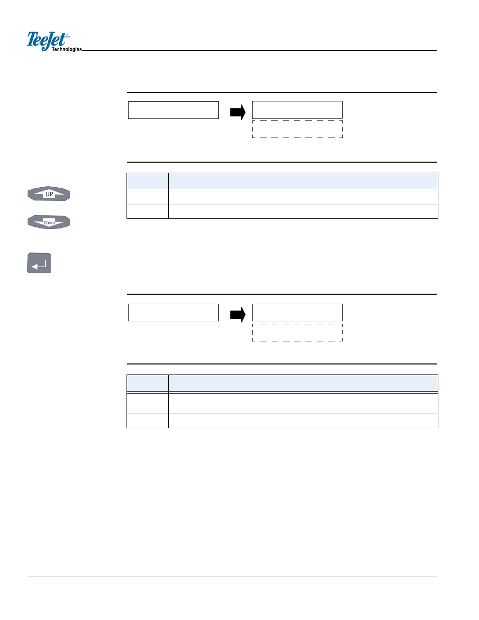 Off alarm on, Dgps gps type gps | TeeJet CenterLine User Guide v2.02 User Manual | Page 18 / 47