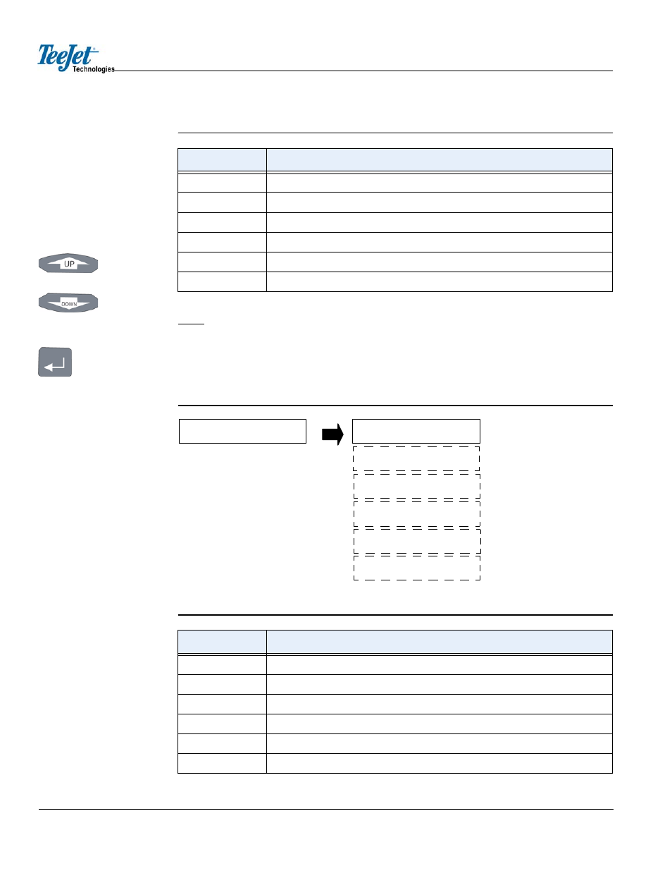 X-track text 2 swath# speed area course off | TeeJet CenterLine User Guide v2.02 User Manual | Page 22 / 47