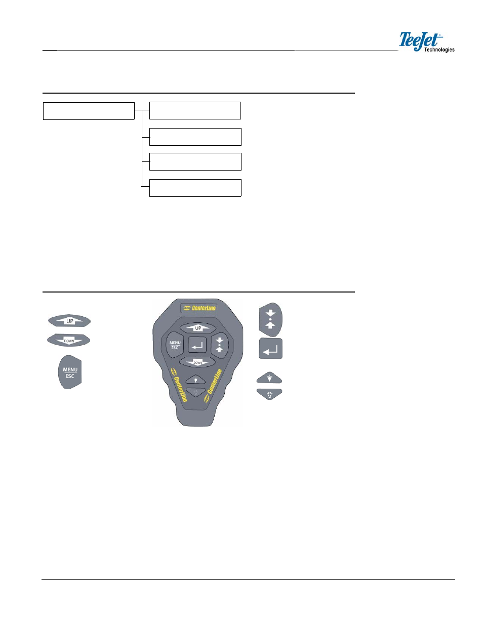 System units language next to start, Wireless remote control | TeeJet CenterLine User Guide v2.02 User Manual | Page 7 / 47