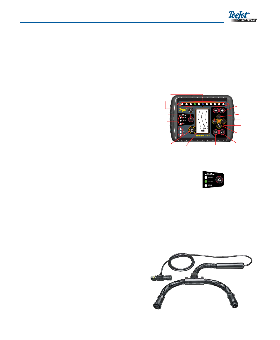 Chapter 1 - introduction, Tilt gyro compensation is now available as an, Contrast is now adjustable with the +/- keys | TeeJet CenterLine 230BP User Manual | Page 4 / 15