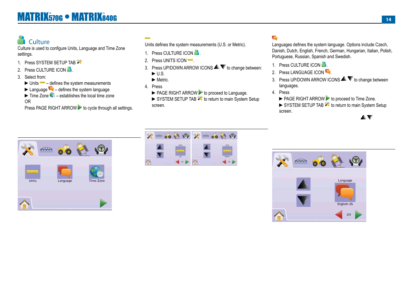 Culture | TeeJet Matrix 840G User Manual User Manual | Page 19 / 67