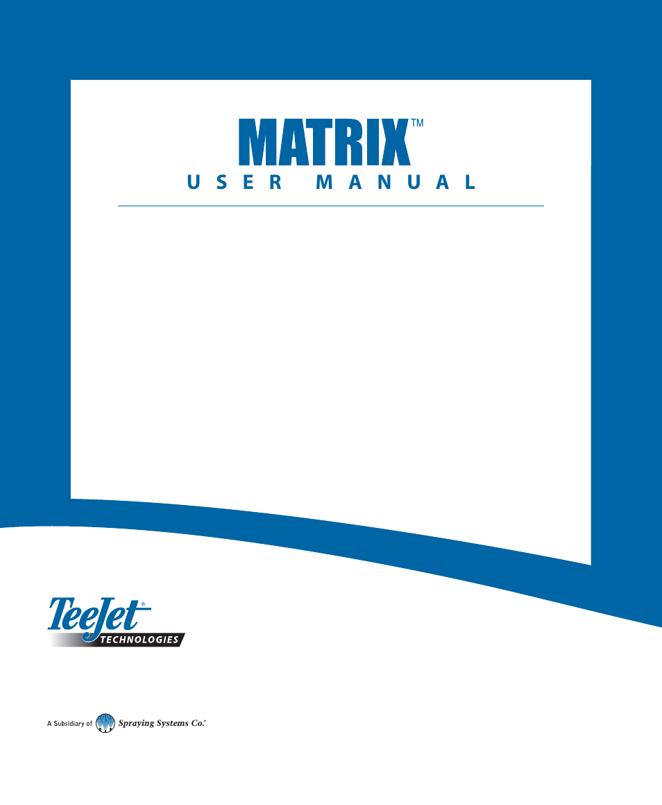 TeeJet Matrix 840G User Manual User Manual | Page 58 / 58