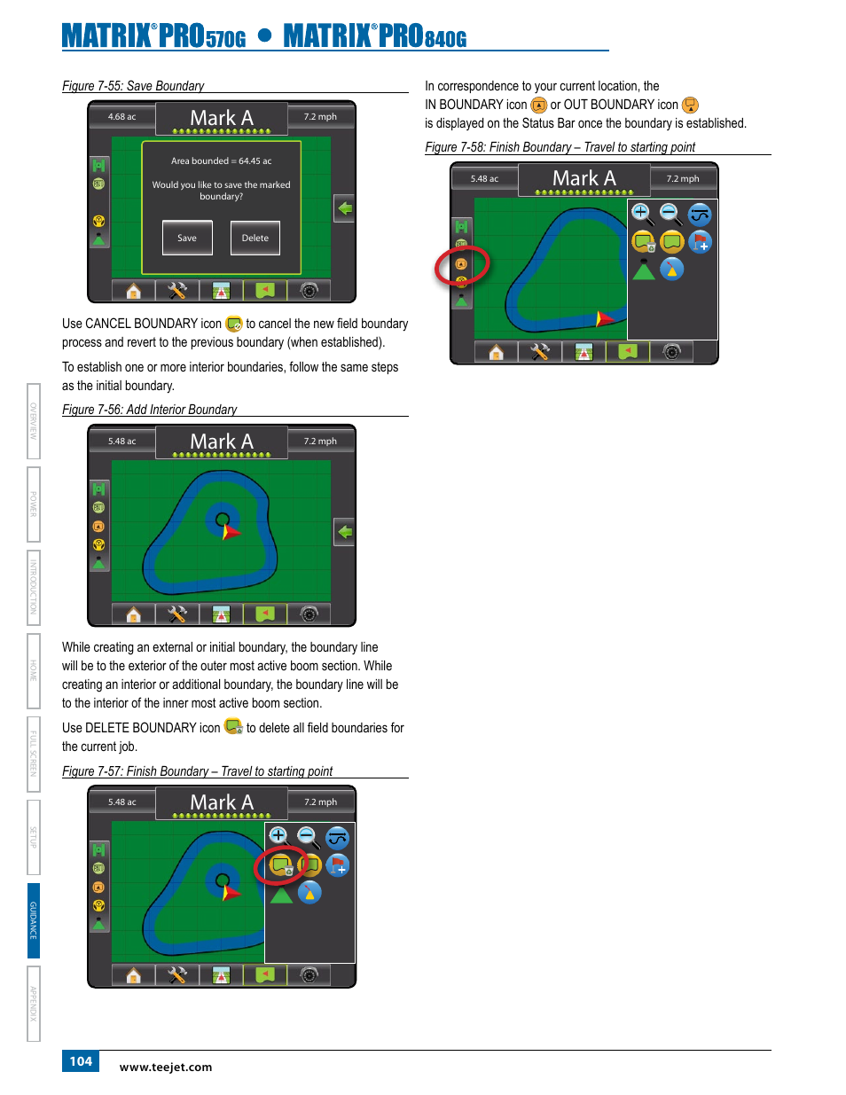 Mark a | TeeJet Matrix Pro 840G User Manual User Manual | Page 111 / 127