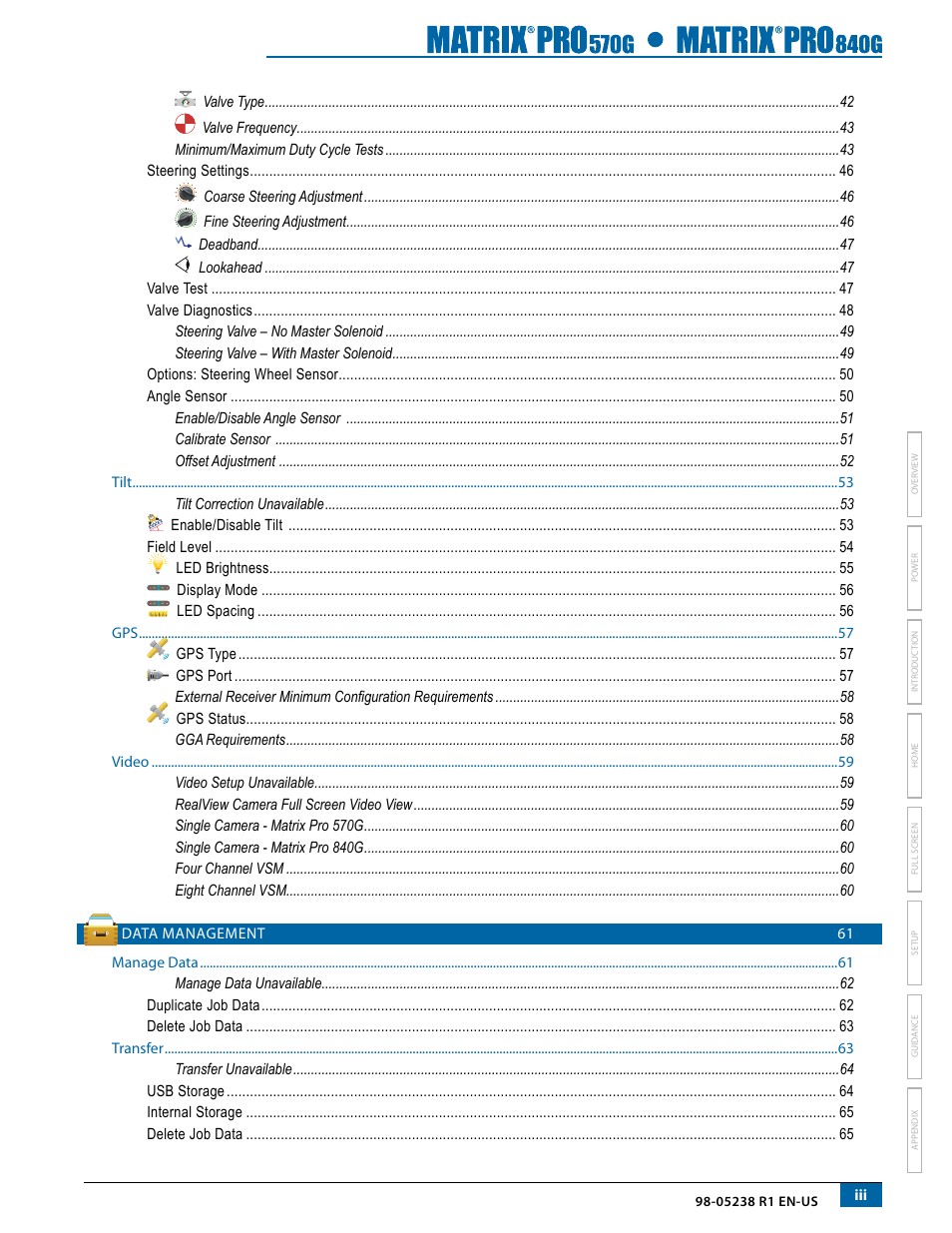 TeeJet Matrix Pro 840G User Manual User Manual | Page 4 / 127