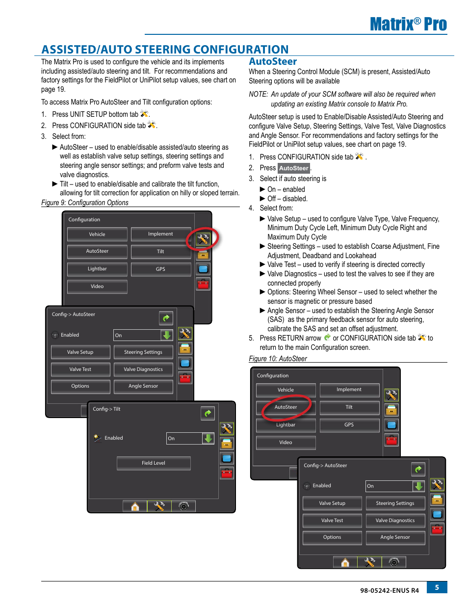 Assisted/auto steering configuration, Autosteer, Matrix | TeeJet Matrix Pro 840G Assisted/Auto Steering Setup User Manual | Page 7 / 21