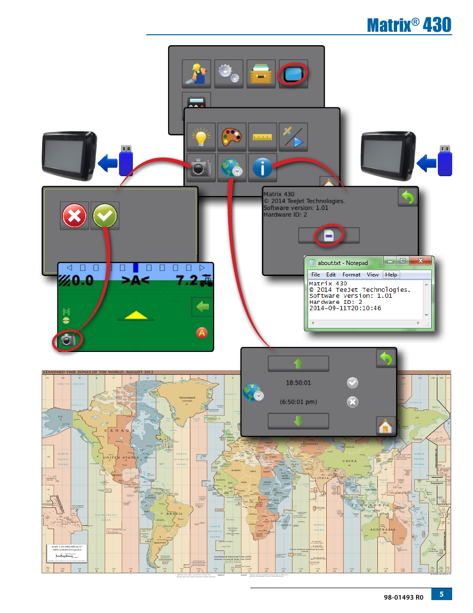 Matrix, Mace, Austl.) | India), Eq. gui.), U.s.) jamaica, U.k.), Kuwait, Ecuador), Bahrain | TeeJet Matrix 430 User Manual | Page 7 / 12