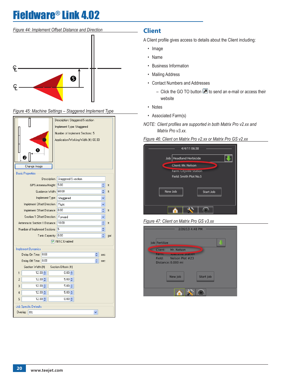 Fieldware, Link 4.02, Client | TeeJet Fieldware Link User Manual | Page 24 / 36