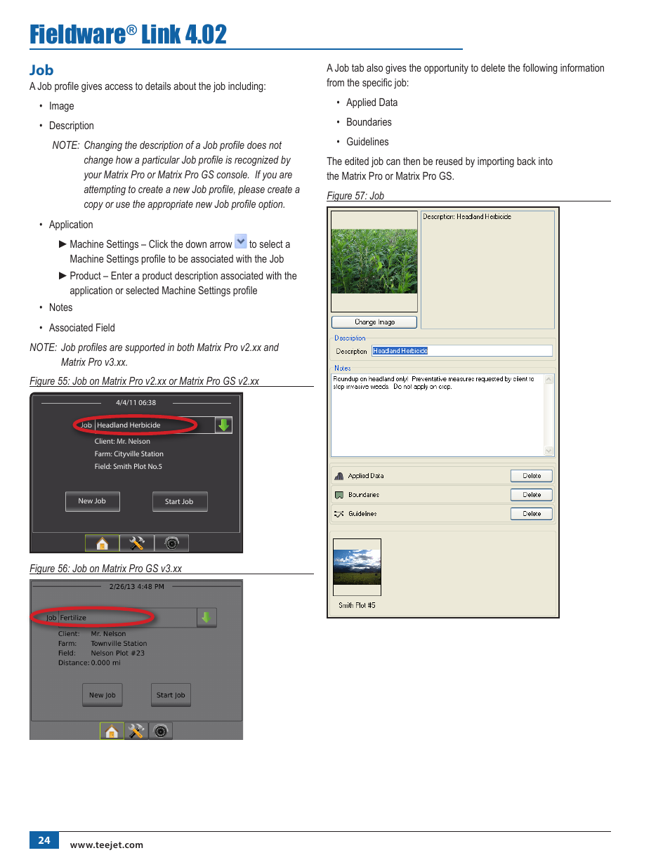 Fieldware, Link 4.02 | TeeJet Fieldware Link User Manual | Page 28 / 36