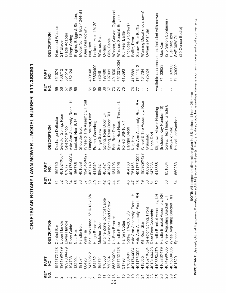 Craftsman 917.388201 User Manual | Page 35 / 44