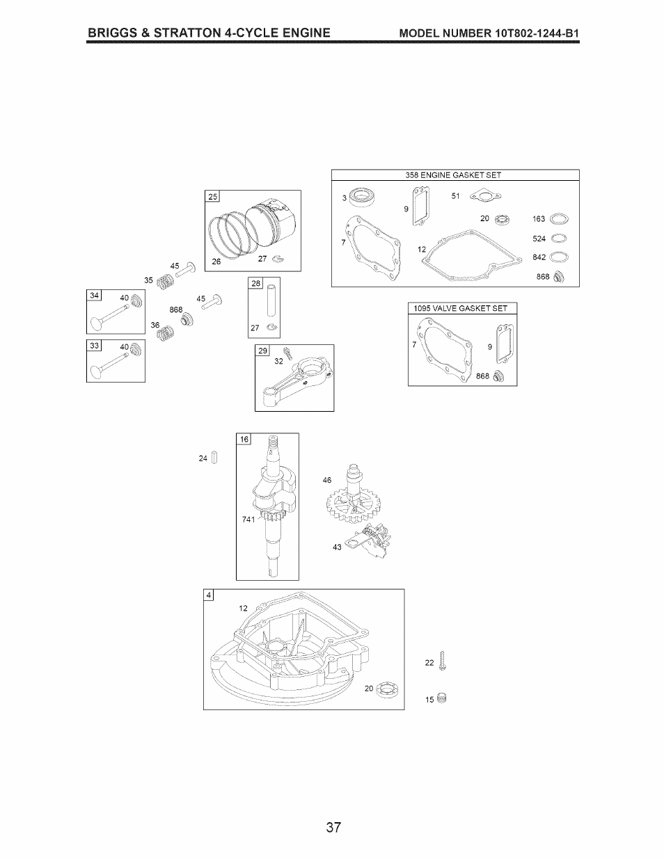 Briggs & stratton 4-cycle engine | Craftsman 917.388201 User Manual | Page 37 / 44