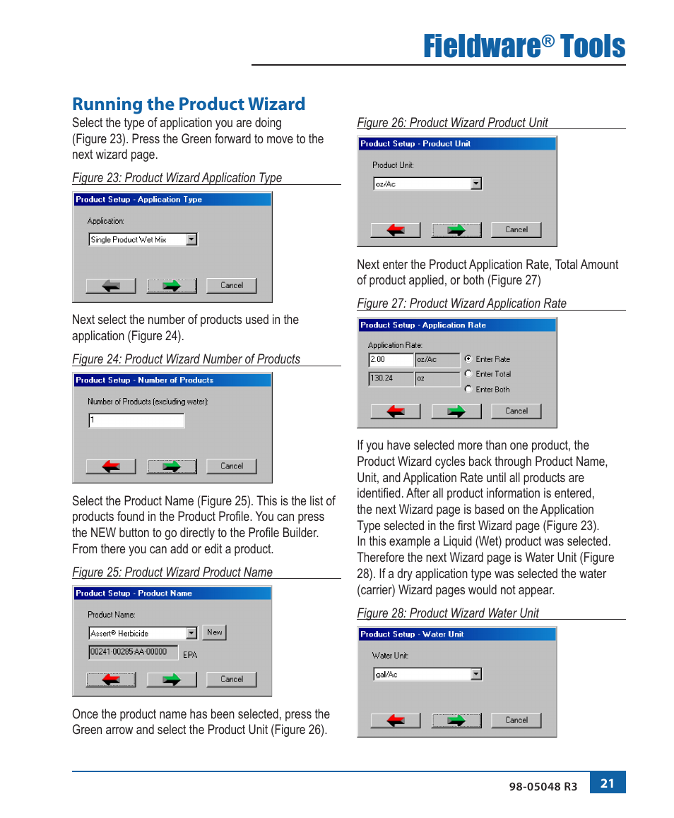 Fieldware, Tools, Running the product wizard | TeeJet Fieldware Tool User Manual | Page 25 / 48
