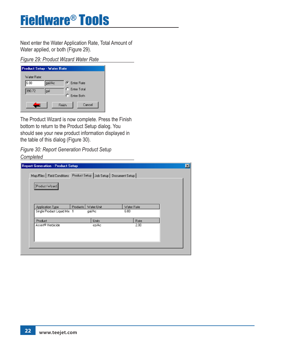 Tools, Fieldware | TeeJet Fieldware Tool User Manual | Page 26 / 48