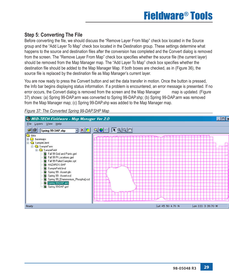 Fieldware, Tools | TeeJet Fieldware Tool User Manual | Page 33 / 48