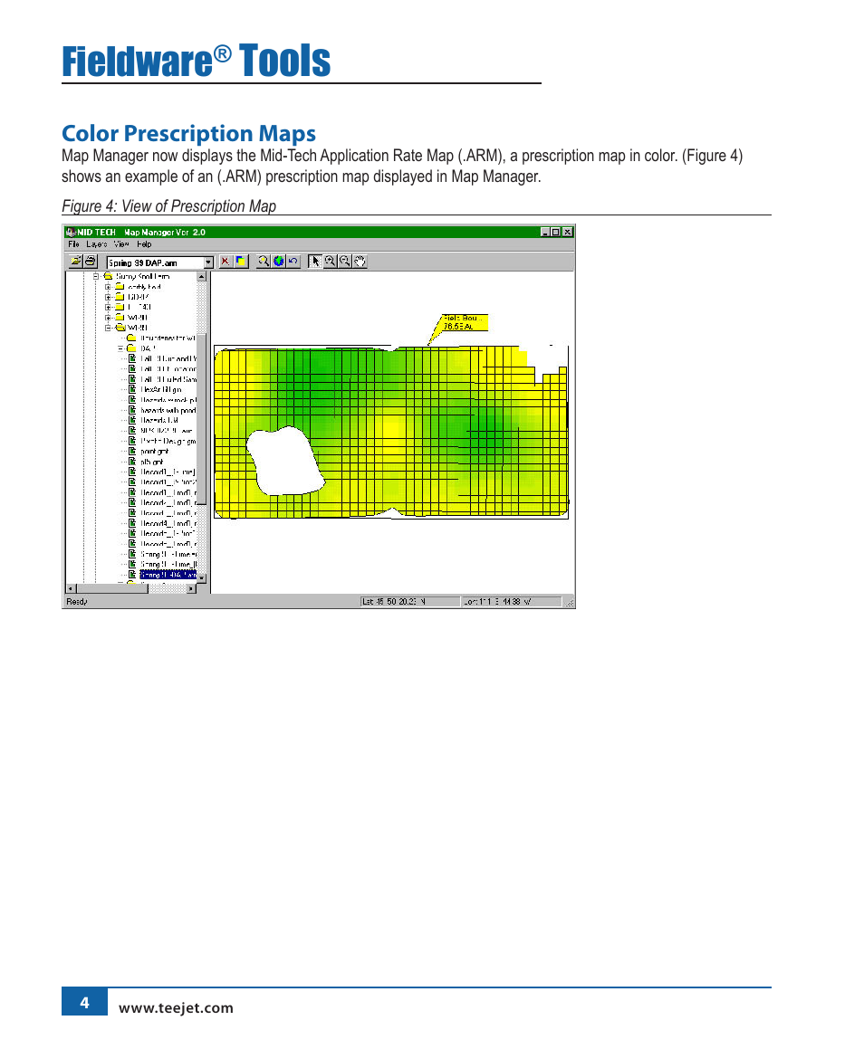 Tools, Fieldware | TeeJet Fieldware Tool User Manual | Page 8 / 48