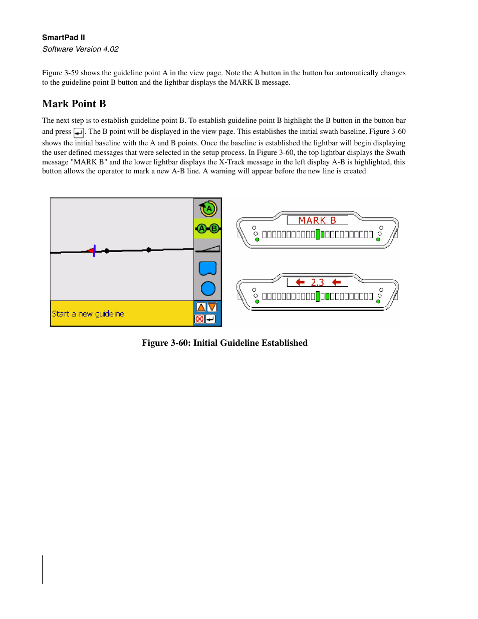 Mark point b | TeeJet GuideLine SmartPad II User Manual | Page 100 / 198