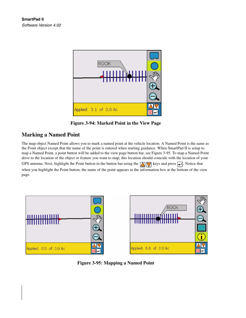 Marking a named point, Figure 3-94 | TeeJet GuideLine SmartPad II User Manual | Page 122 / 198