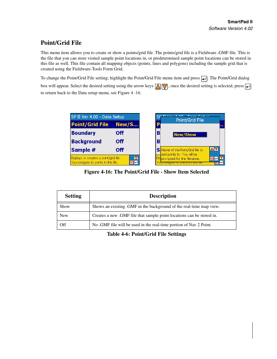 Point/grid file | TeeJet GuideLine SmartPad II User Manual | Page 147 / 198