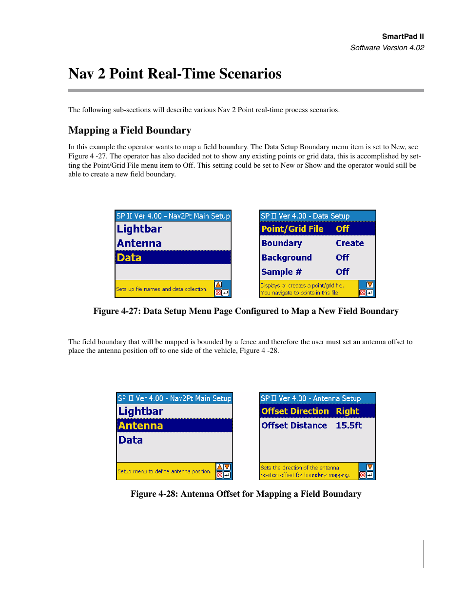 Nav 2 point real-time scenarios, Mapping a field boundary | TeeJet GuideLine SmartPad II User Manual | Page 157 / 198