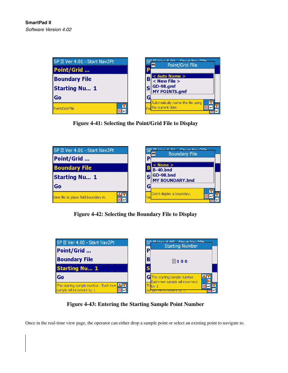 Figure 4 -41, D figure 4 -42, Figure 4 -43 | TeeJet GuideLine SmartPad II User Manual | Page 164 / 198