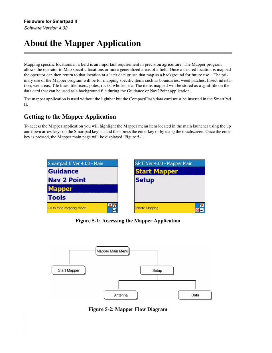 About the mapper application, Getting to the mapper application | TeeJet GuideLine SmartPad II User Manual | Page 174 / 198