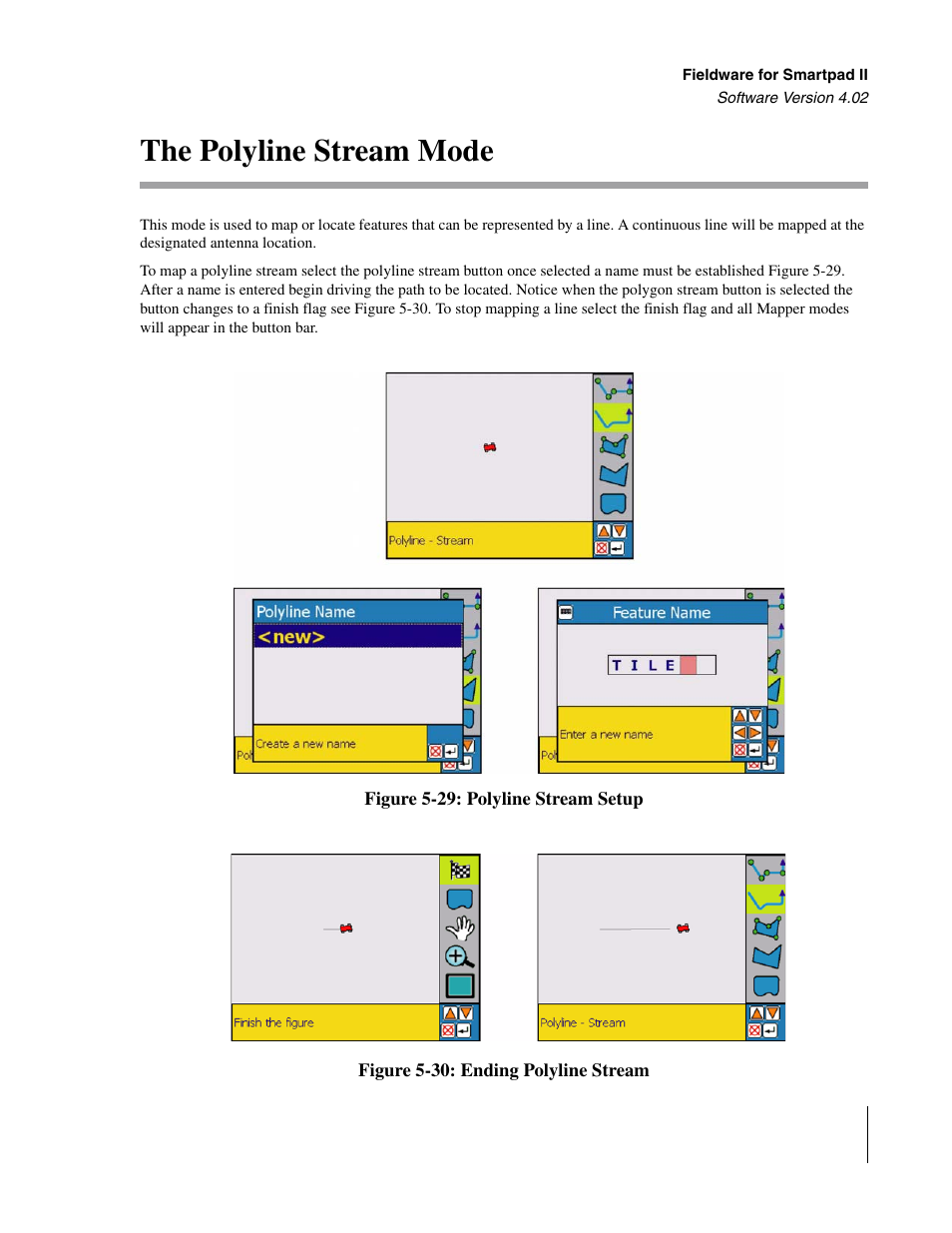 The polyline stream mode | TeeJet GuideLine SmartPad II User Manual | Page 195 / 198