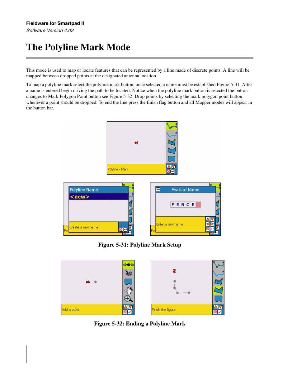 The polyline mark mode | TeeJet GuideLine SmartPad II User Manual | Page 196 / 198