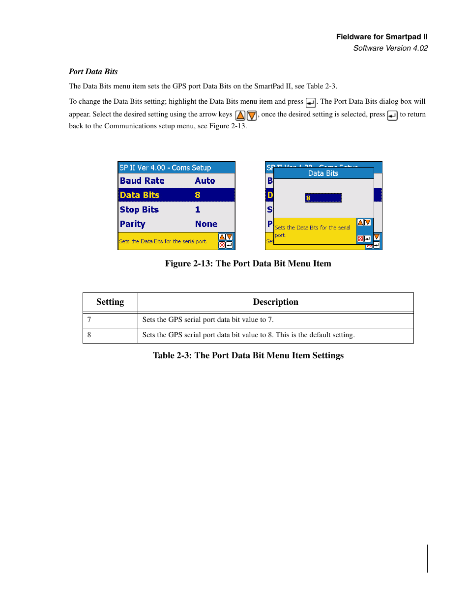 Port data bits | TeeJet GuideLine SmartPad II User Manual | Page 35 / 198
