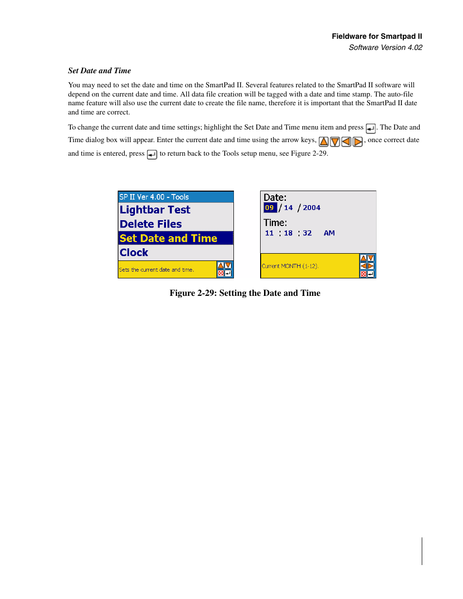Set date and time | TeeJet GuideLine SmartPad II User Manual | Page 51 / 198