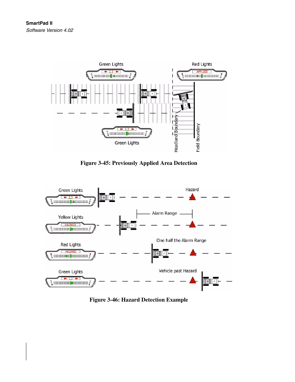 See figure 3-45, Zard. see figure 3- 46 | TeeJet GuideLine SmartPad II User Manual | Page 90 / 198