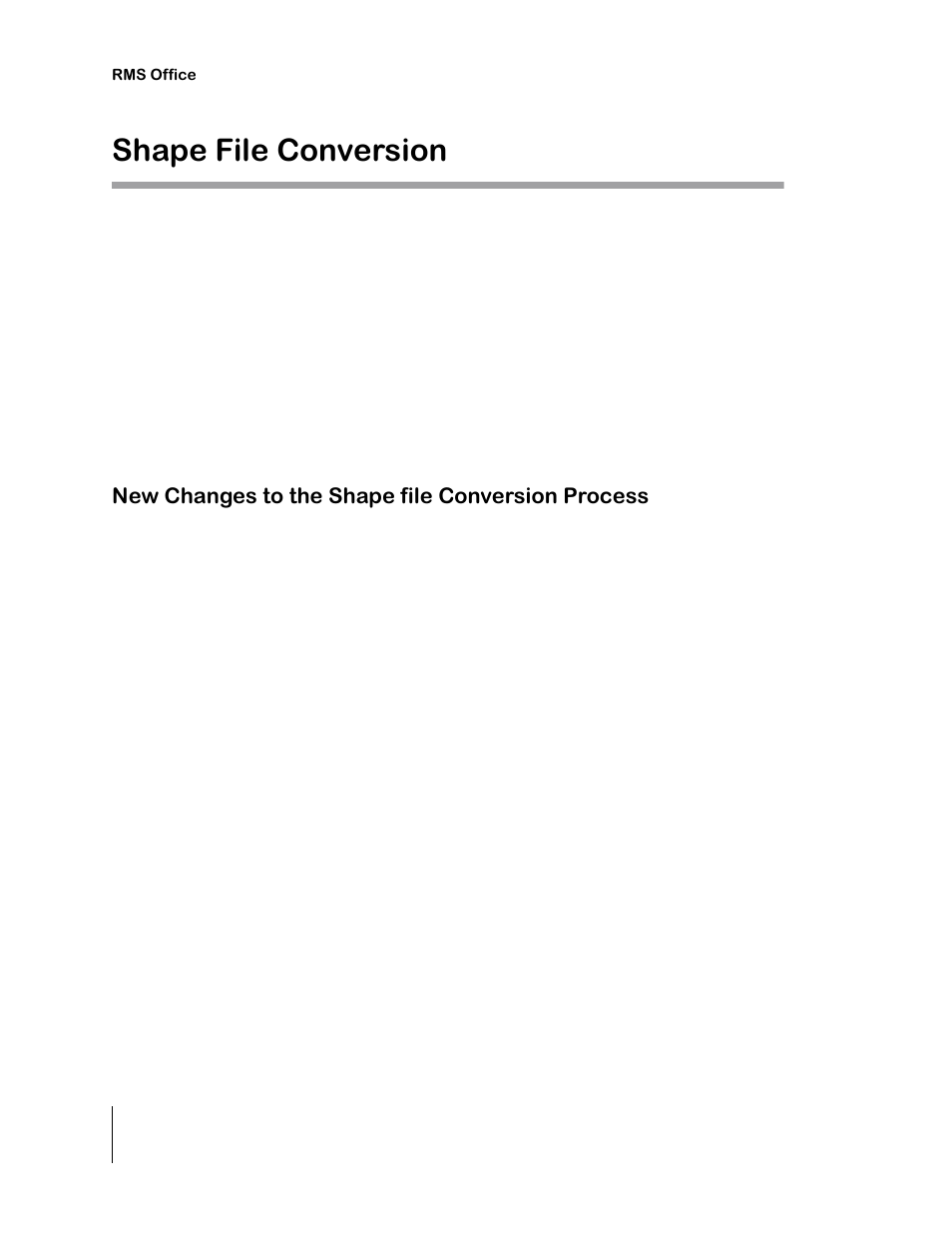 Shape file conversion, New changes to the shape file conversion process | TeeJet RMS Office User Manual | Page 100 / 120