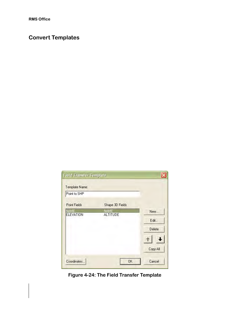 Convert templates | TeeJet RMS Office User Manual | Page 114 / 120