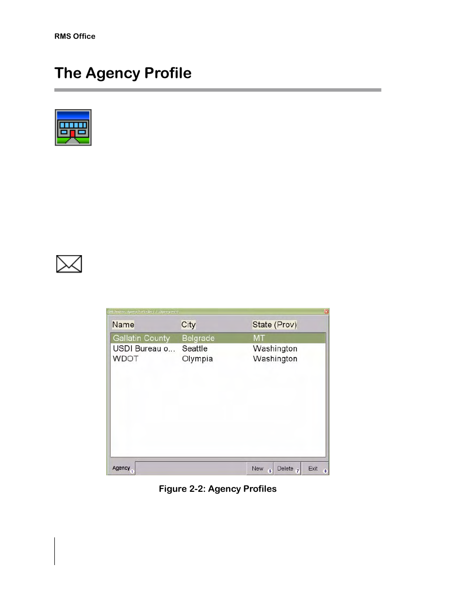 The agency profile | TeeJet RMS Office User Manual | Page 22 / 120