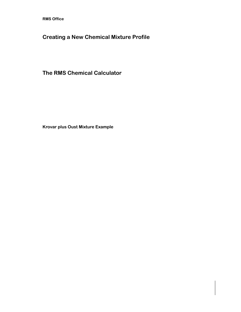 Creating a new chemical mixture profile, The rms chemical calculator | TeeJet RMS Office User Manual | Page 29 / 120