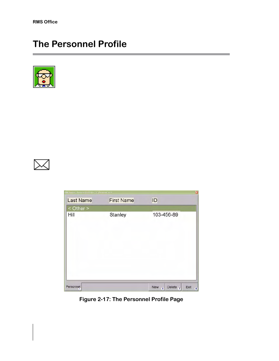 The personnel profile | TeeJet RMS Office User Manual | Page 38 / 120