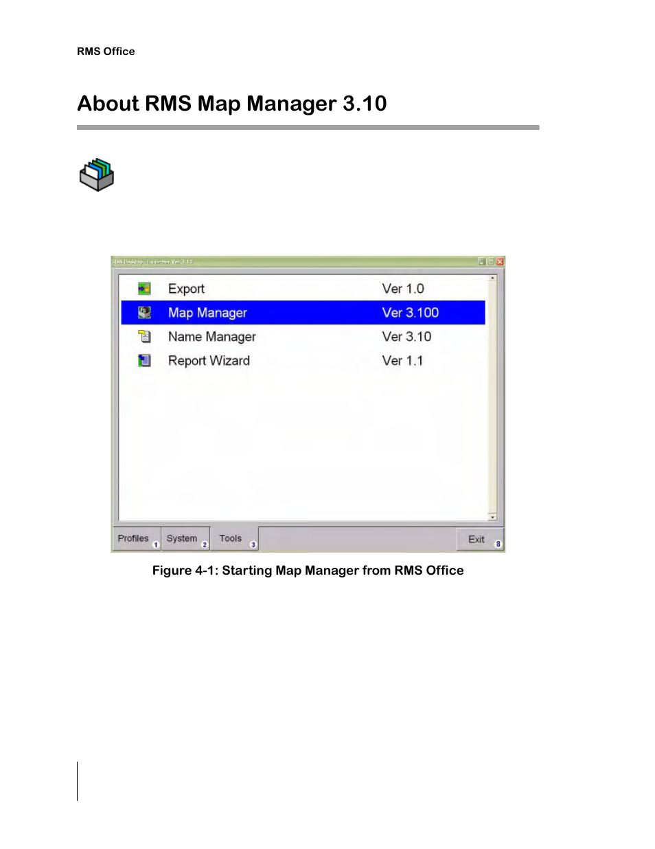 About rms map manager 3.10 | TeeJet RMS Office User Manual | Page 80 / 120