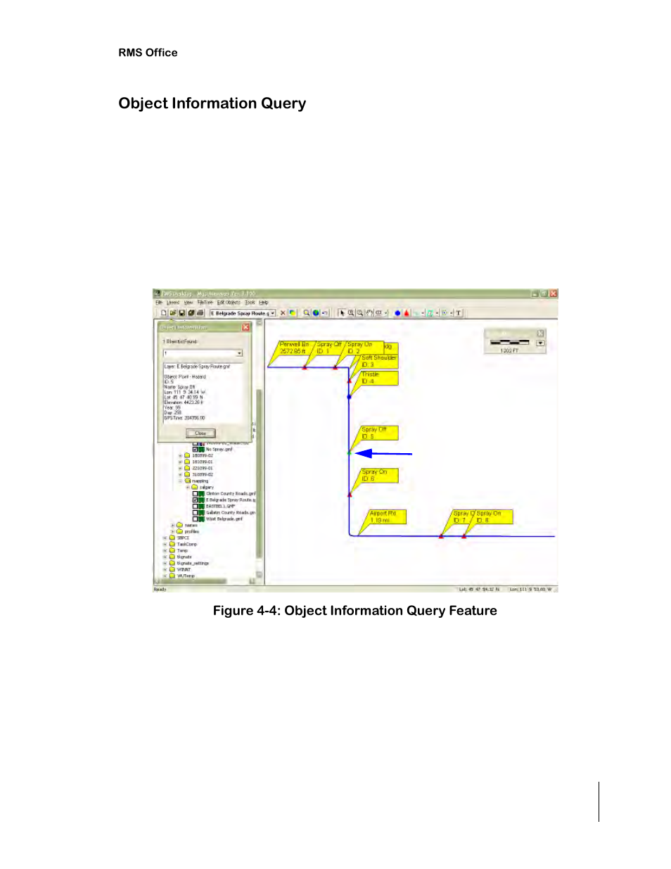 Object information query | TeeJet RMS Office User Manual | Page 85 / 120