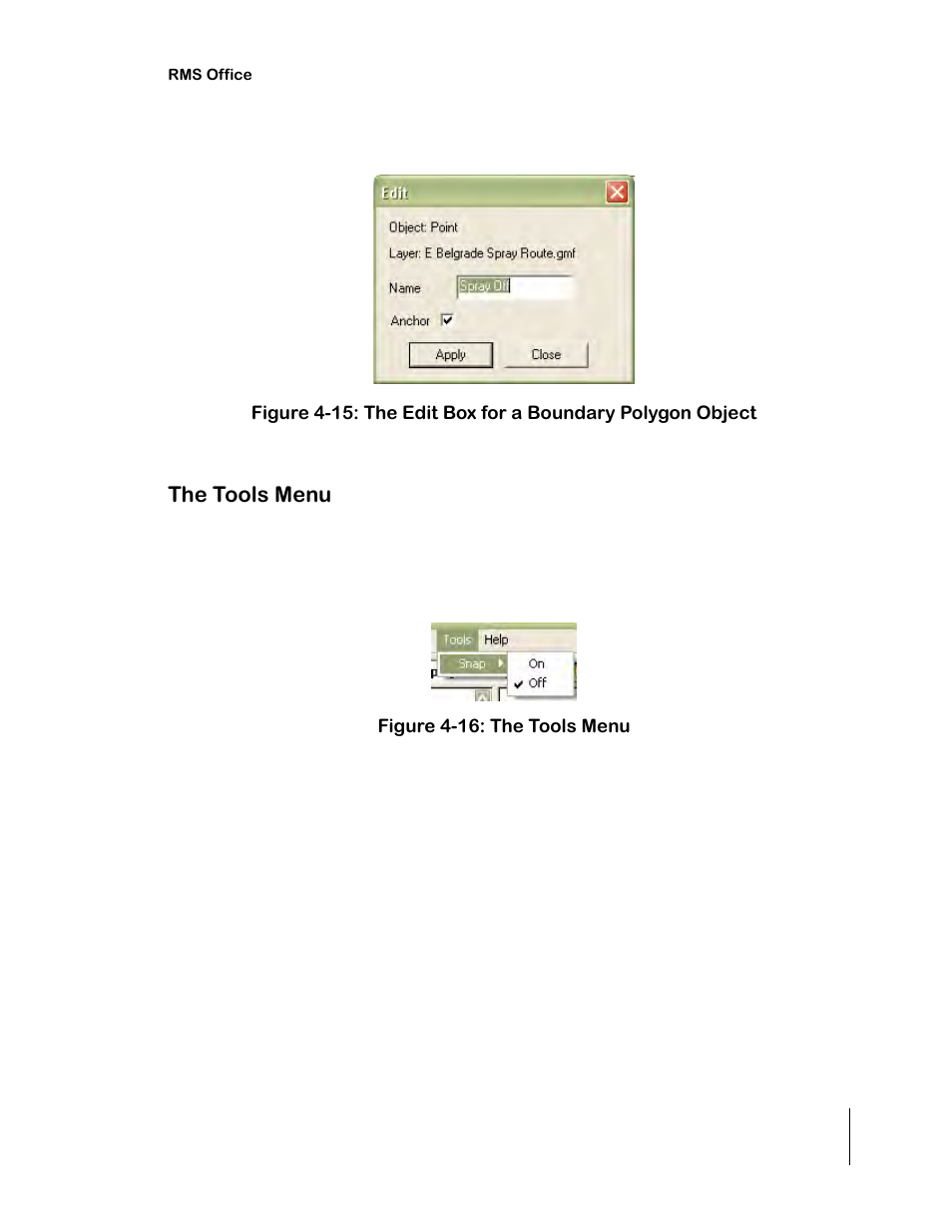 The tools menu | TeeJet RMS Office User Manual | Page 97 / 120