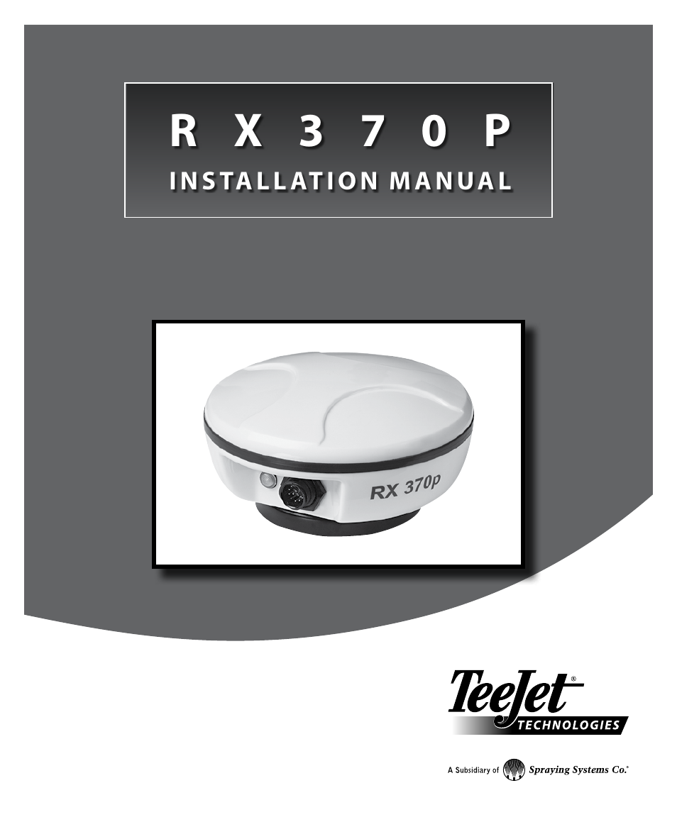 TeeJet RX370p User Manual | 24 pages