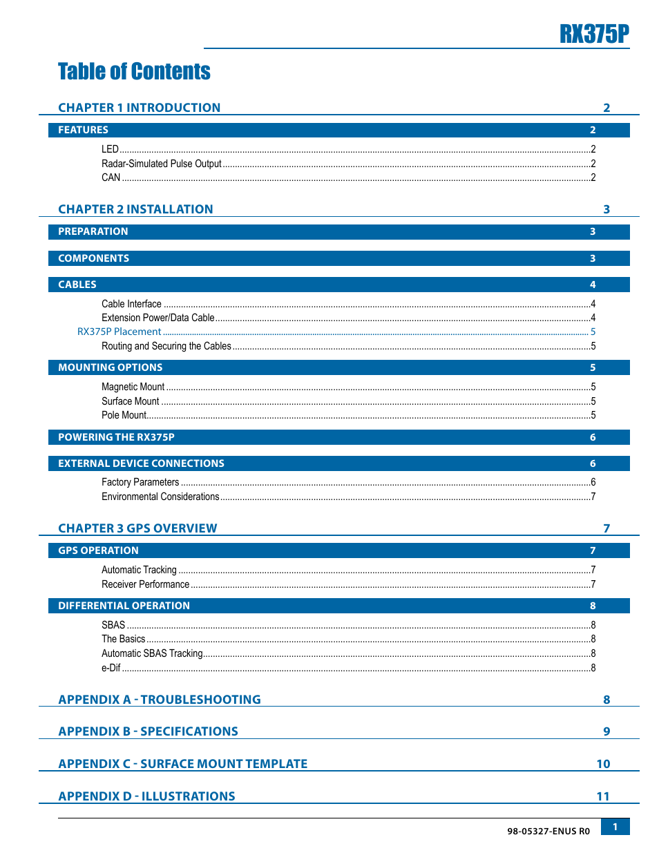TeeJet RX375P Receiver User Manual | Page 3 / 16