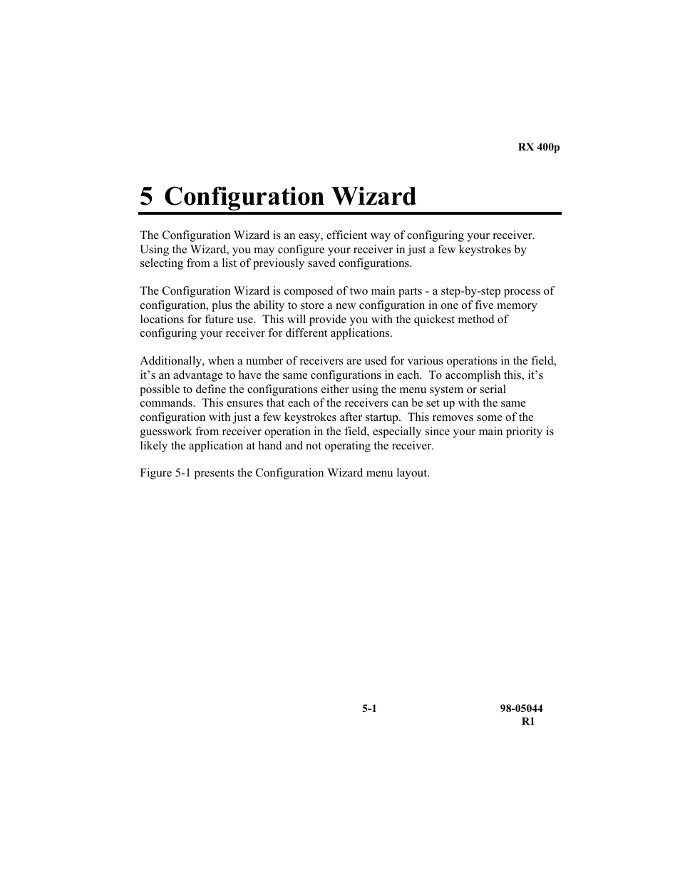 5 configuration wizard | TeeJet RX 400p User Manual | Page 117 / 151