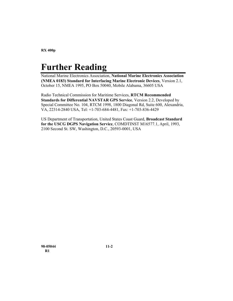 Further reading | TeeJet RX 400p User Manual | Page 148 / 151