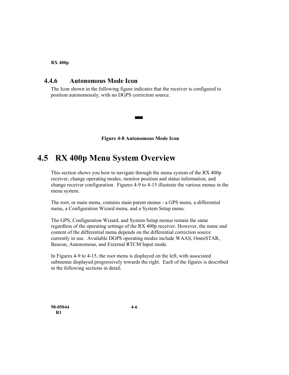 5 rx 400p menu system overview | TeeJet RX 400p User Manual | Page 48 / 151