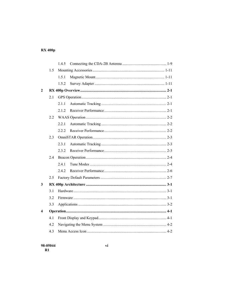 TeeJet RX 400p User Manual | Page 8 / 151