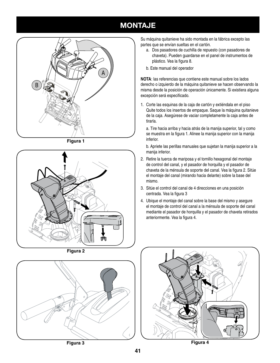 Montaje | Craftsman 247.8879 User Manual | Page 41 / 60