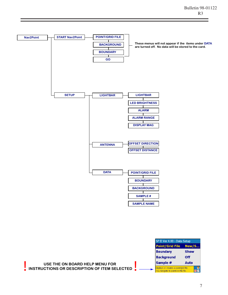 Nav2point setup | TeeJet SmartPad II Quick Start Guide User Manual | Page 7 / 12
