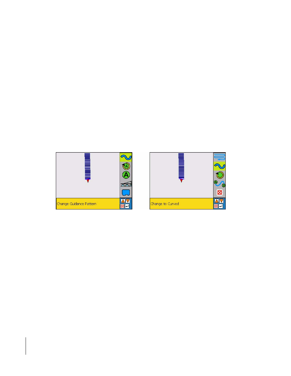 Switching from one guidance mode to another | TeeJet SmartPad II User Guide User Manual | Page 108 / 204